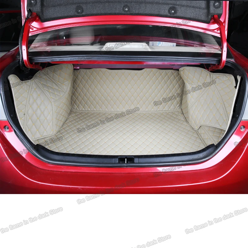 

for toyota corolla leather car trunk mat cargo liner 2013 2014 2015 2016 2017 2018 E140 cover boot accessory auto interior