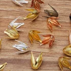 Латунный Лепесток для бусин, 20 шт.лот, 10*13 мм, фурнитура для изготовления ювелирных изделий, аксессуары ручной работы, материал 015