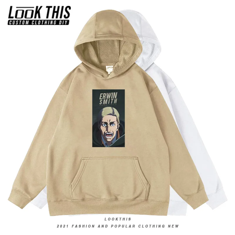 

Attack on Titan Cartoon Male Oversized Hoodie Unisex Hooded Hoodey Sweatshirt Fleece Pullover Autumn Tops Mens Anime Sweatshirt
