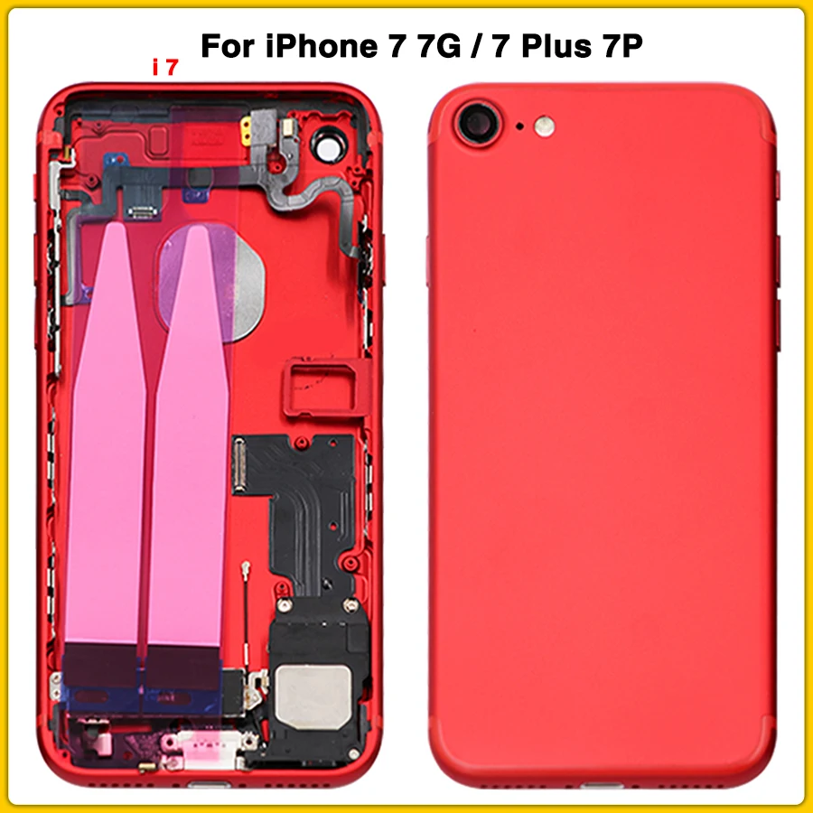 Новый чехол с полным корпусом для iPhone 7 7G Plus P батарея задняя крышка дверь средняя
