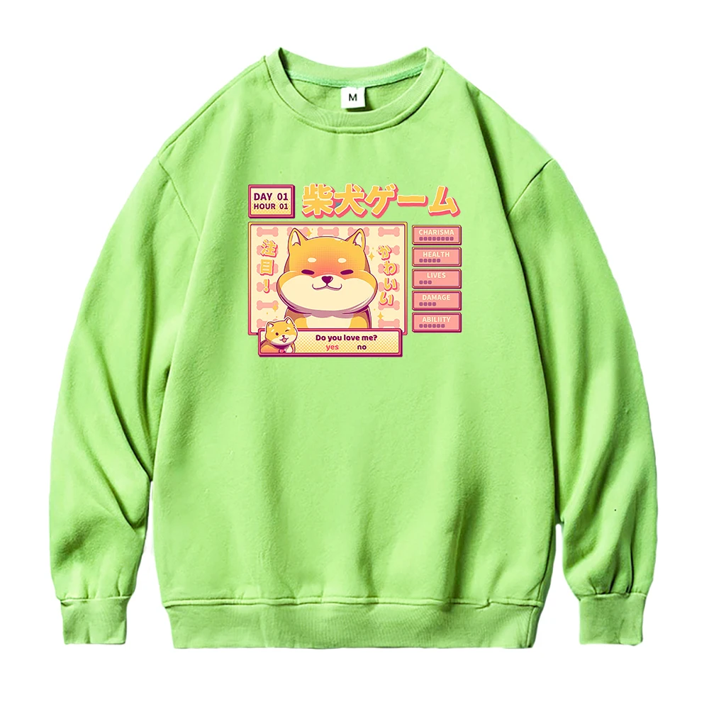 

Shiba Inu Hoodies New Fashion Women Cartoons Kawaii Oversized O-Neck Fleece Hoody Female Harajuku Sweatshirts Pullovers Hoodie