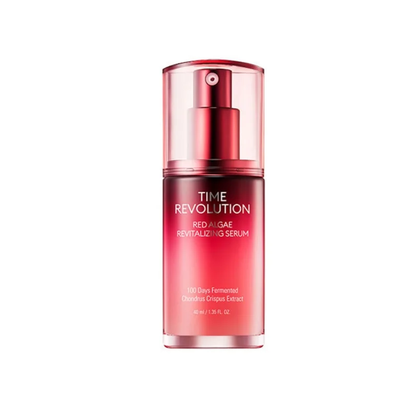 

MISSHA Time Revolution Red Algae Revitalizing Serum 40ml Red Algae Essence Face Freckle Removing Whitening Moisturizing Serum