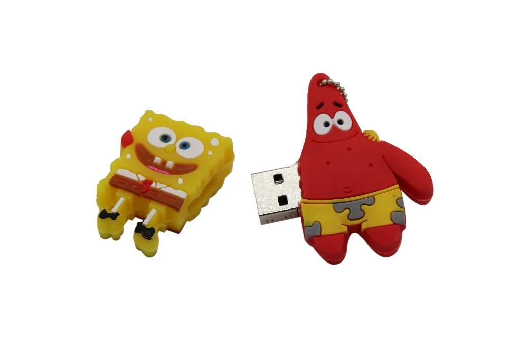 Напиши мне классной милой Губка Боб usb флэш-накопитель usb 2,0 4 ГБ 8 ГБ оперативной памяти, 16 Гб встроенной памяти, 32 ГБ флэш-накопитель 64 ГБ