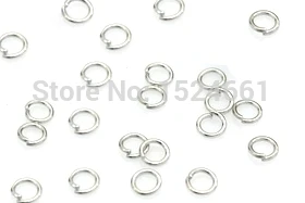 50 шт. посеребренные открытые соединительные кольца диаметром 7 мм фурнитура