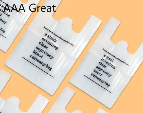 AAA Great 100 шт./партия, подарочные сумки, пластиковые пакеты, кошелек для покупок, сумка для обуви, ручка для магазина одежды, Свадебные вечерние сумки для супермаркета