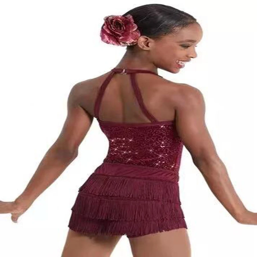 Новинка костюм для профессиональных джазовых танцев платье выступлений