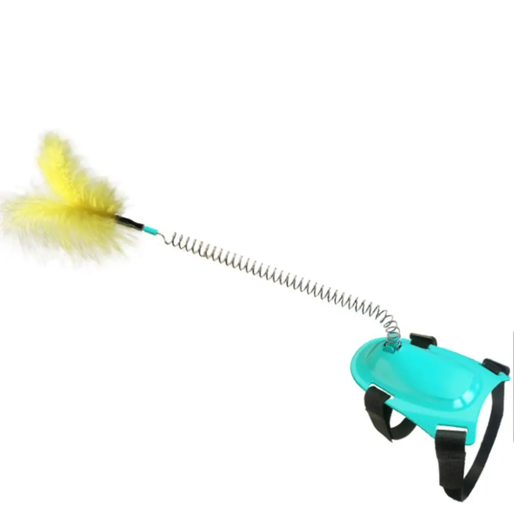 

Cat Toys Foot-Tied Cat Toys Funny Cat Teasing Toys For Cats Cat Spring Teasing Stick Interactive Cat Toy Pet Interaction