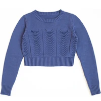 2020 New Sweater Women Womens Sweater Slim Sleeve Retro Pure Cotton Round Neck Thread Knit Computer Knitted Pullovers Full