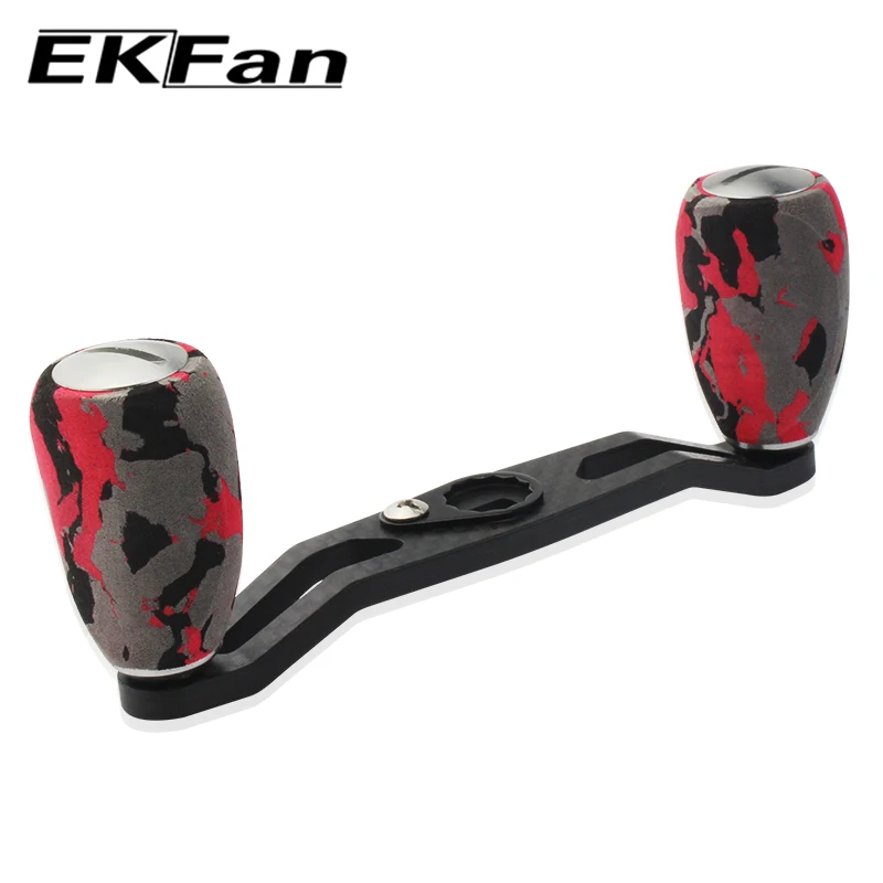 

EKFan 105mm 7*4mm New Design Camouflage Series Carbon Fiber Fishing Reel Handle EVA Knob For Rocker Spinning Reel Handle