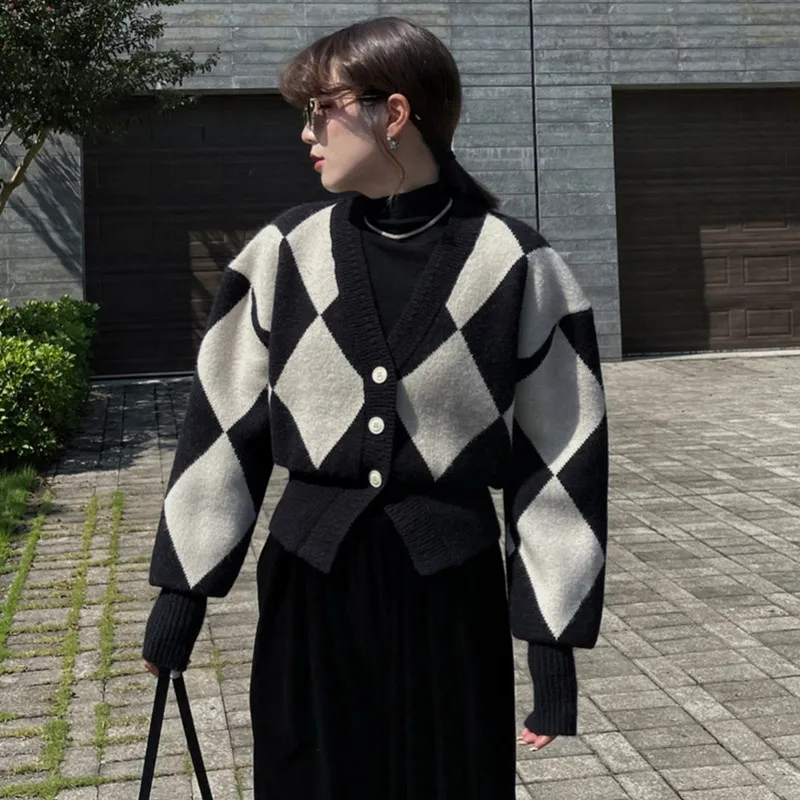 Новинка Осенний вязаный кардиган Женский Свободный Повседневный Кардиган в