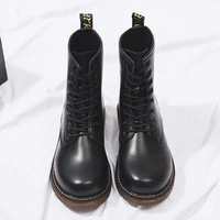 2020 winter new women fashion martin boots plush lining warm oxford sole british style casual motorcycle boots