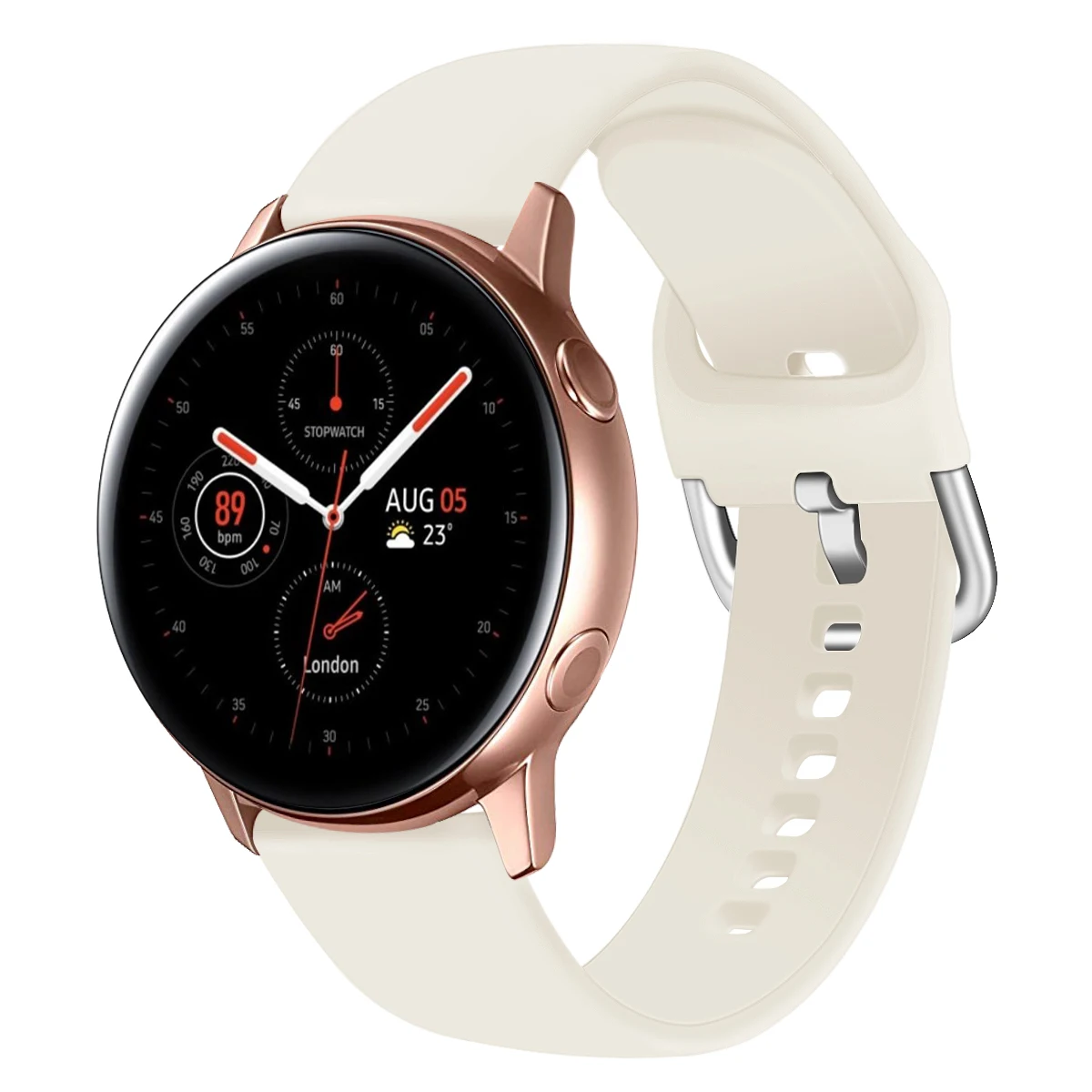 Для samsung Galaxy Watch Active 2 40 мм ремешок водонепроницаемый гибкий мягкий силиконовый сменный ремешок для Galaxy Active 2 40 мм