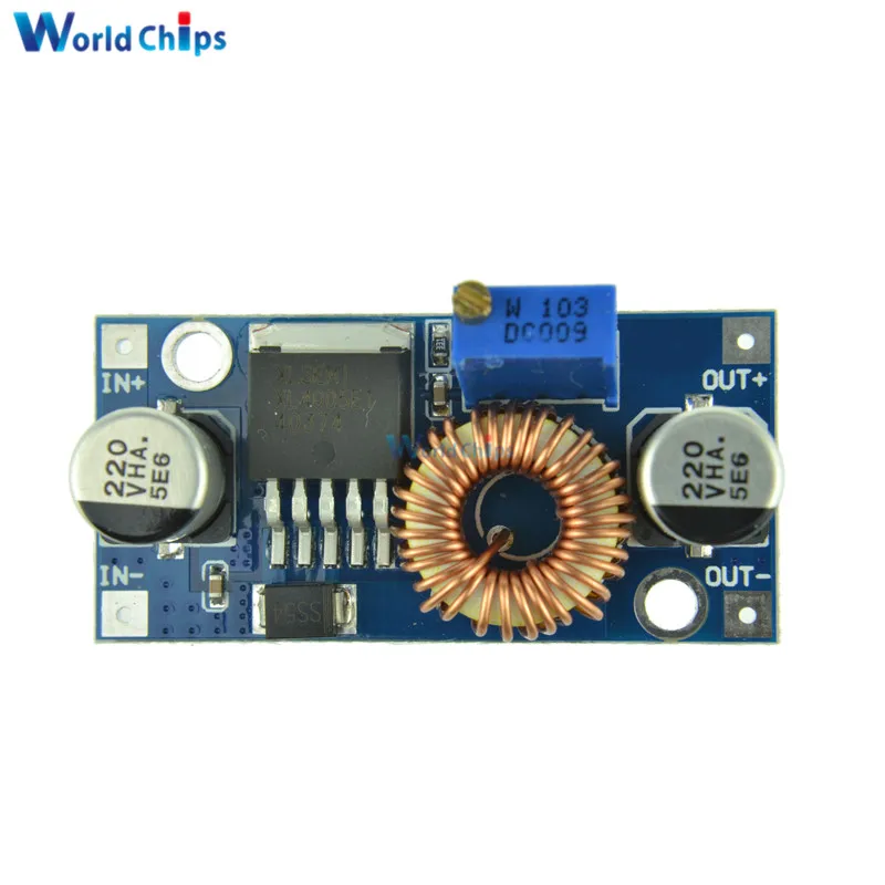 5А макс. DC-DC понижающий Регулируемый блок питания светодиодный литиевый модуль