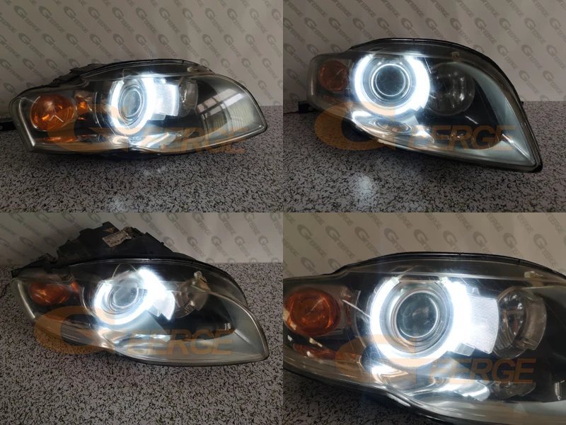 Для Audi A4 S4 RS4 2005 2006 2007 2008 2009 ксеноновые фары отличные ультра яркие CCFL ангельские глазки DRL halo кольца