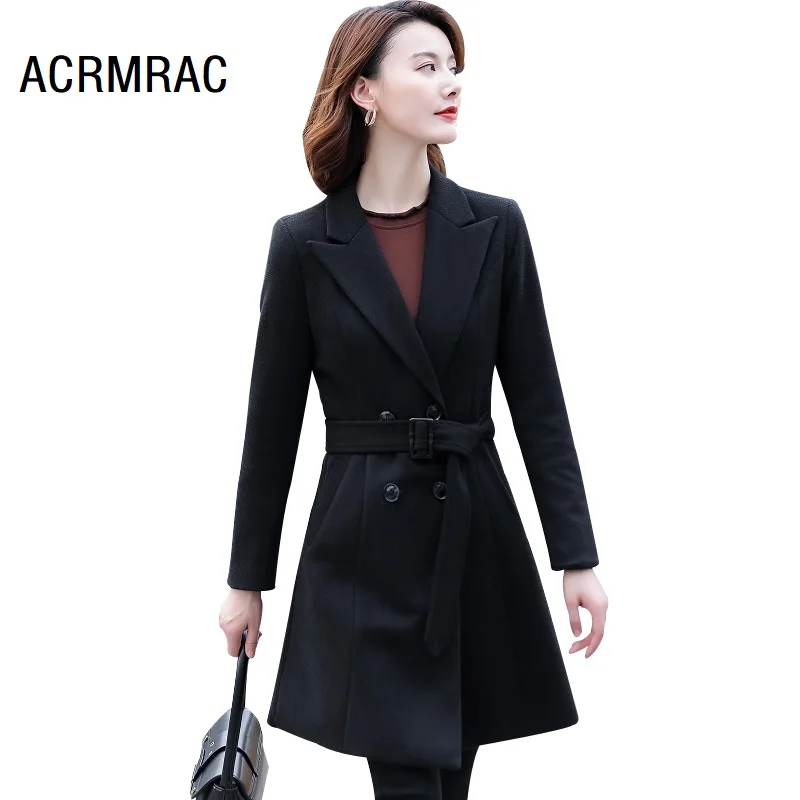 

Women's Clothing slim autumn Long sleeve long Blazer & Suits Blazers 6121