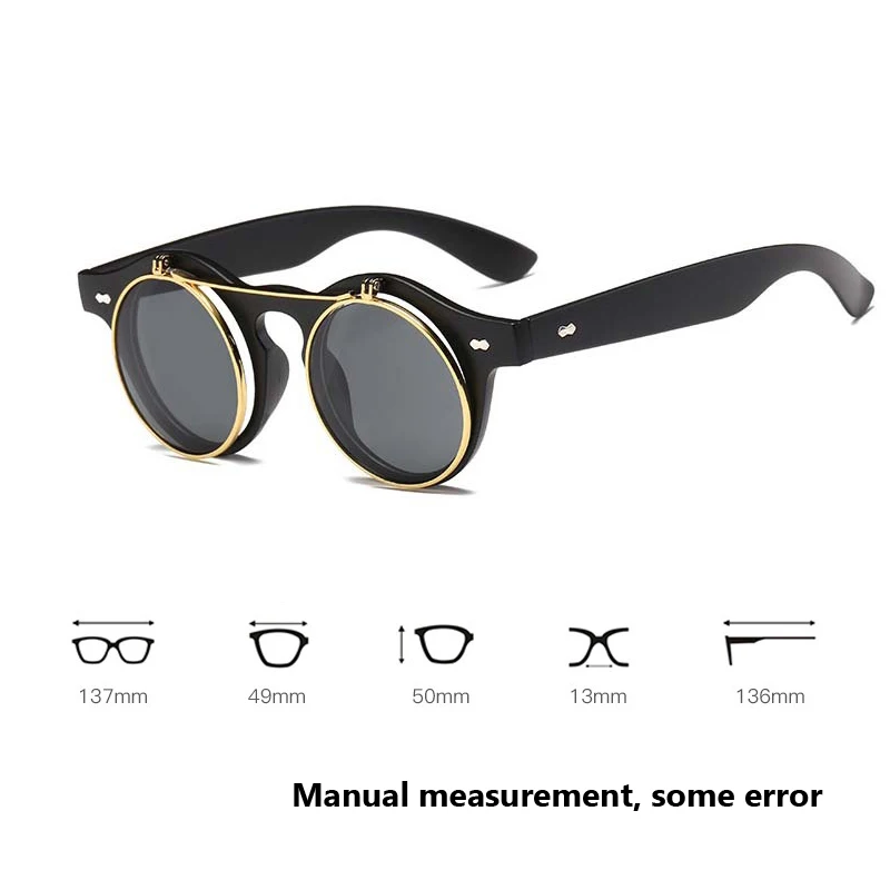 Новинка 2020 Винтажные Солнцезащитные очки в стиле стимпанк Ретро стиль круглая