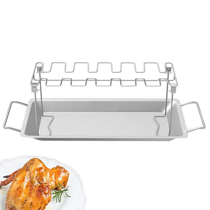 Инструмент курица крыла ноги стойки для гриля курильщик печь нержавеющая сталь