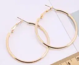 Gold 3CM Серьги Подвески Розовый Синий Черный Белый Многоцветный матовый круг блестящий кристалл большие серьги Модные ювелирные изделия женские дизайн - Окраска металла: Gold 3CM