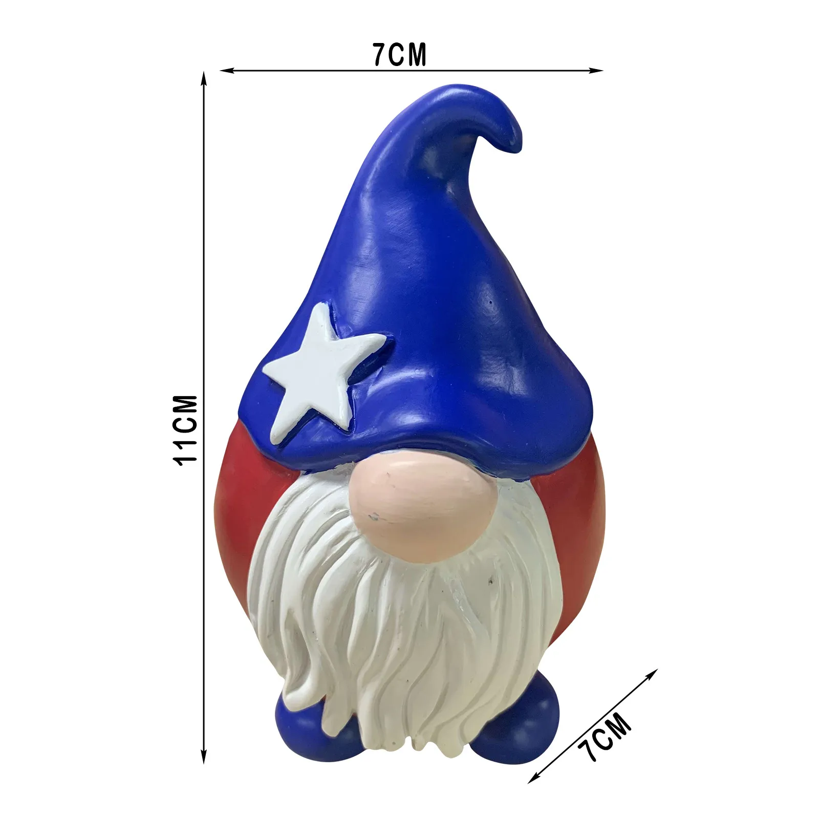 

Independence Day Garden Gnomes Statue Ornaments Room Desktop Dwarf Resin Decoration Creative Art Micro Landscape For Yard