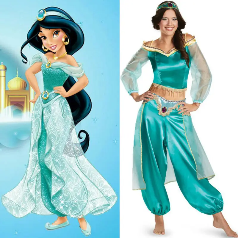 Комплект из 3 предметов для косплея Aladdin принцессы жасмин женские наряды девочек