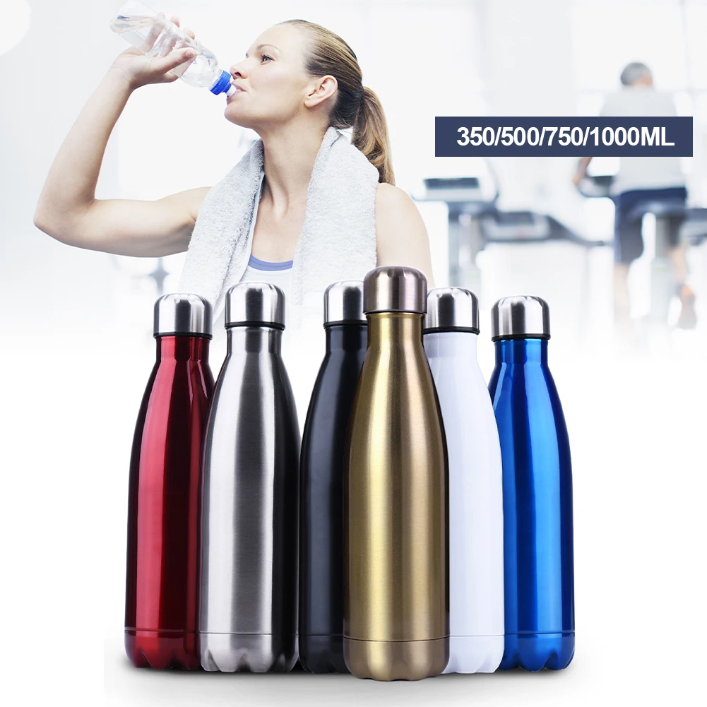 

Insulated Water Bottle Double Stainless Steel Leak-Proof Vacuum Sports Bottle With Lid Thermal Bottle for Travel Work Office