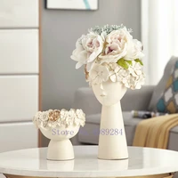nordic resin flower fairy desktop storage organization flower arrangement vase modern home decoration ornaments accessories