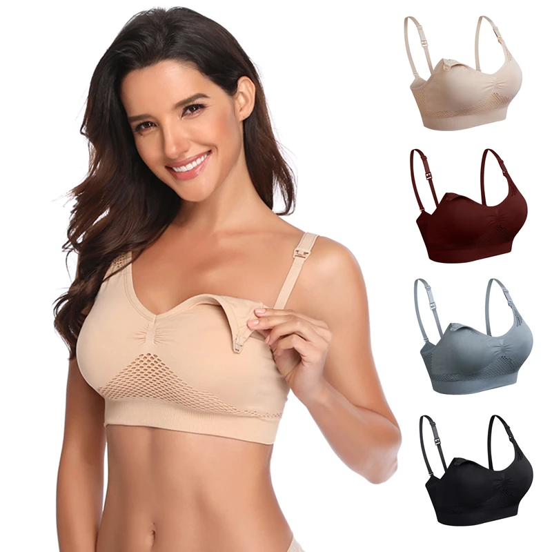 COOSHCO летний сетчатый бюстгальтер для грудного вскармливания беременных женщин