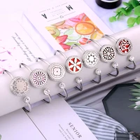 high quality magnet diffuser jewelry aroma locket stainless steel bangle essential oils diffuser locket bracelet dropship