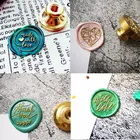 Сургучная печать Сделано с любовью, свадебные декоративные подарки, подарок другу, печать спасибо, печать для конверта приглашение, головка штемпеля