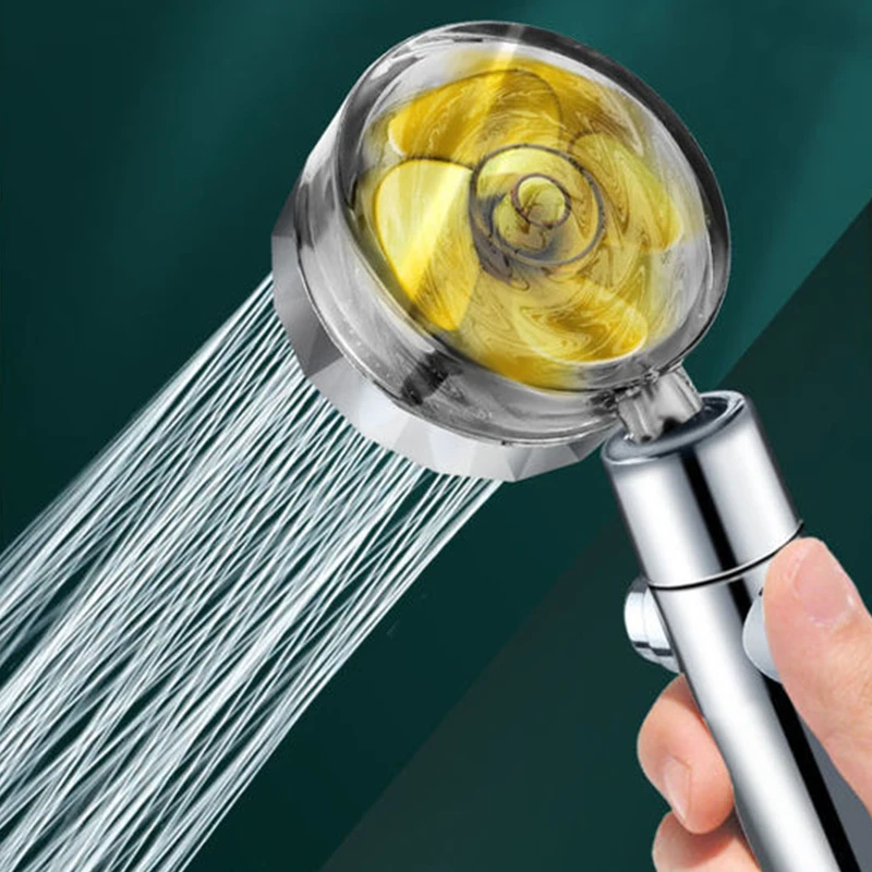 

2021 Rain Shower Head Turbo Propeller Showerhead Dropshipping Fashion Morden Water Saving Tap For Bathroom Showers Diiib Summer