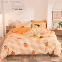 kids bedding set cartoon printed duvet cover bed sheet pillowcases flower 3d bed linen set single twin queen king quilt cover