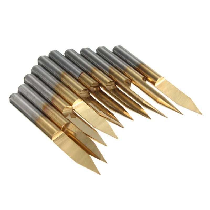 

40Pcs 3.175mm CNC Engraving Router Bits End Mill Cutter & 40Pcs Mill Engraving Bits Set Nano Blue Coat CNC Router Bits