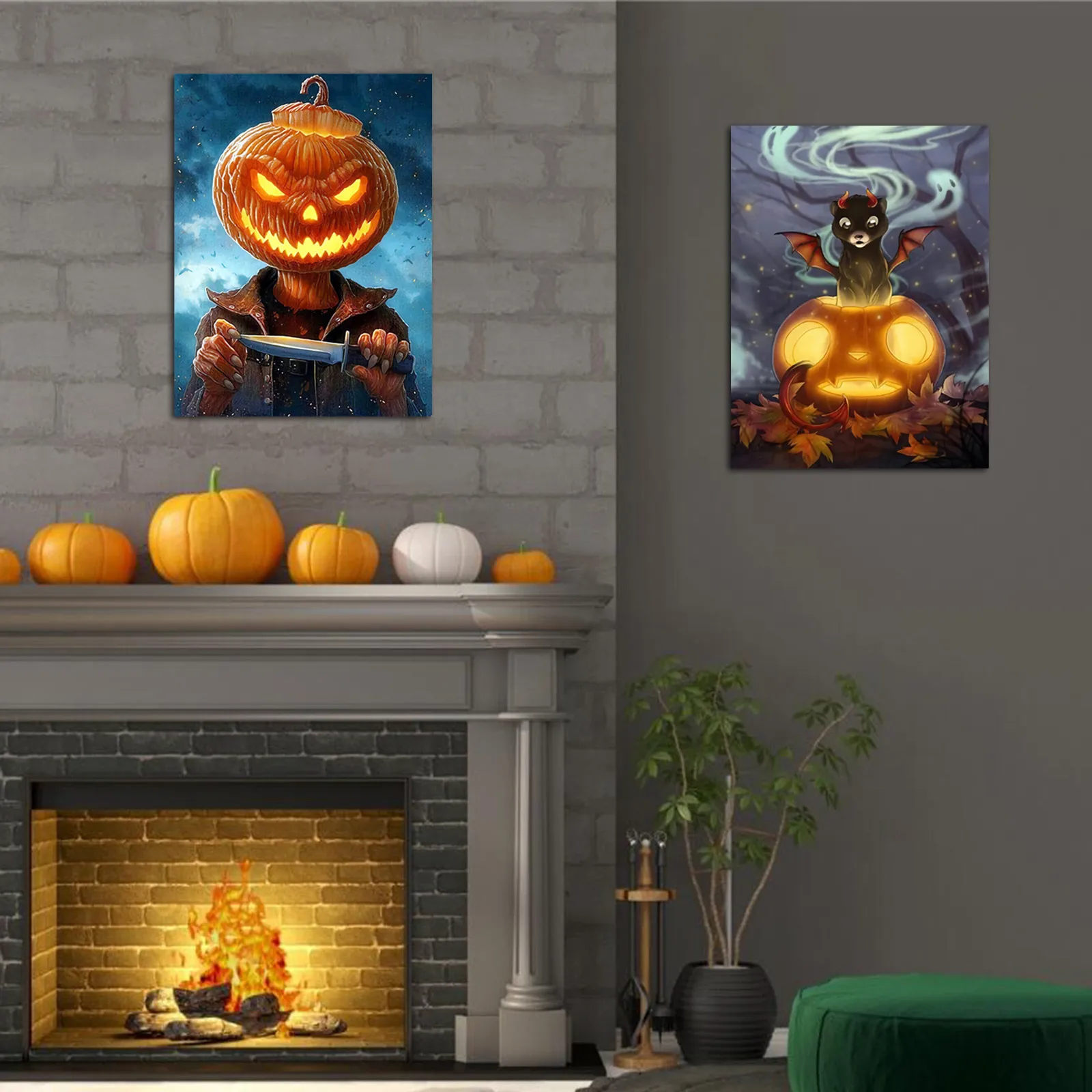 Украшение для хэллоуивечерние 5D алмазная точка полноразмерная картина