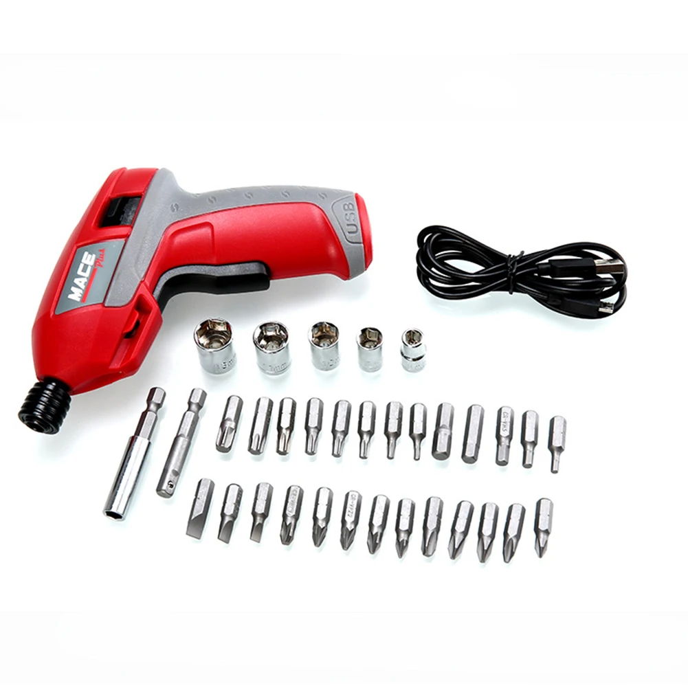 

NEW Electric Cordless Screwdriver Torch Set USB Rechargeable Lithium Ion Battery