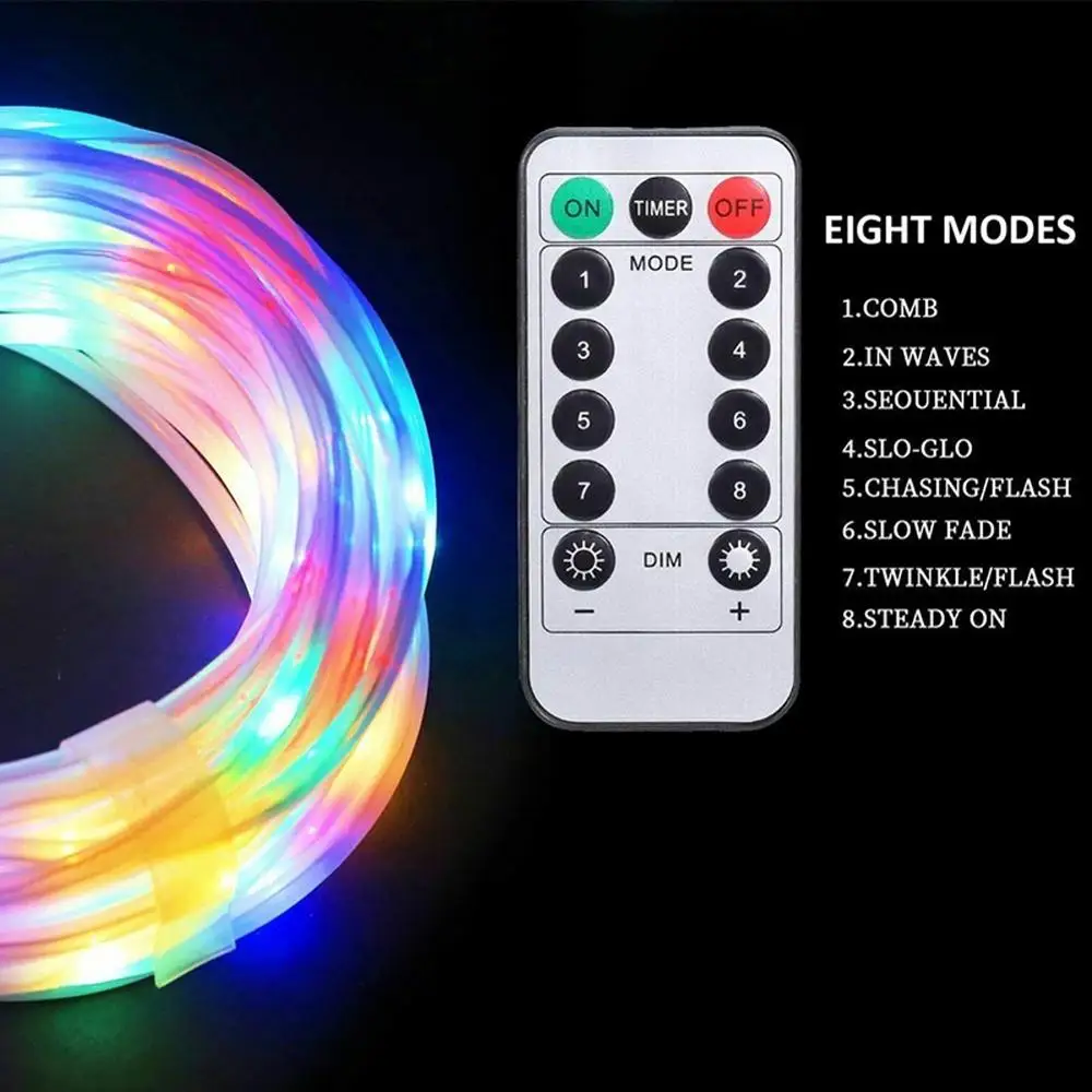 Светодиодный ная трубчатая гирлянда внутренняя и наружная с медным проводом