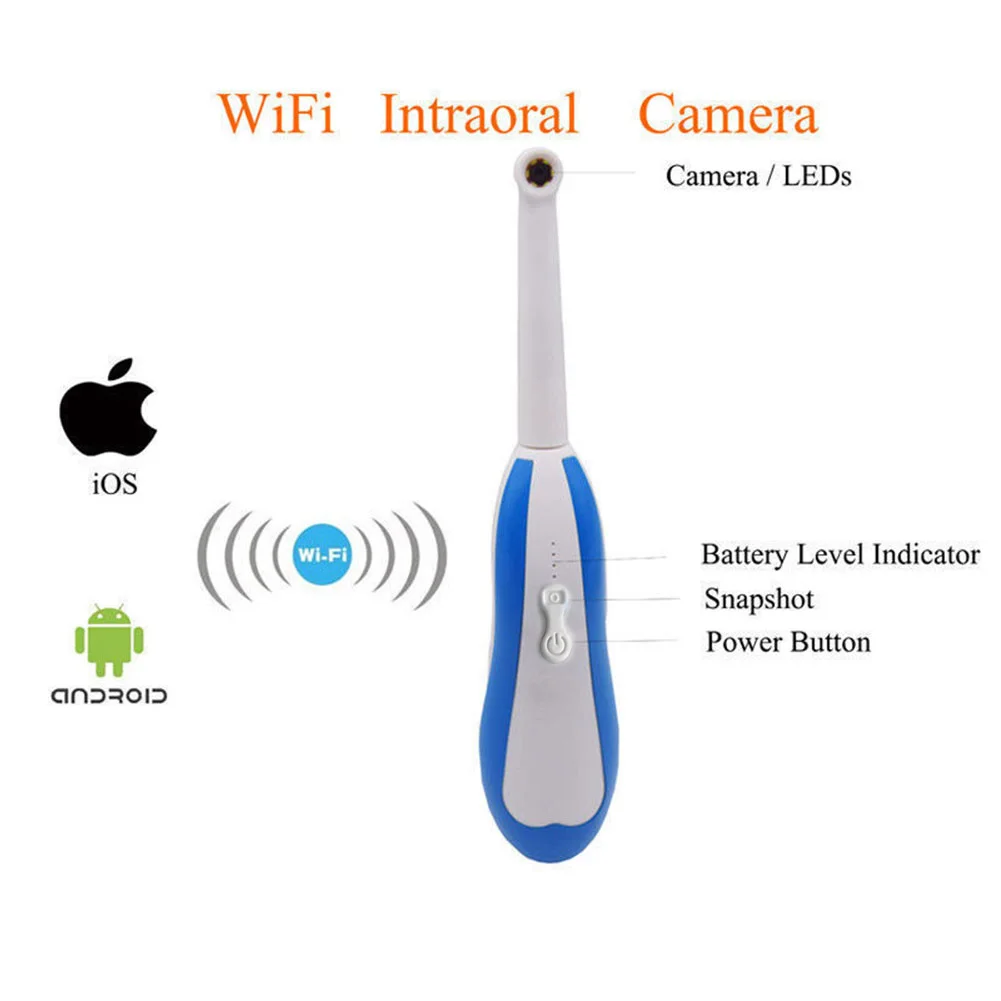 HD беспроводная WiFi Интраоральная стоматологическая камера для iOS Android Windows PC