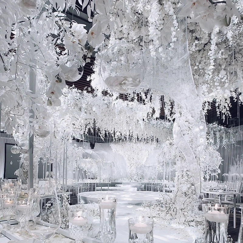 декор для дома тычинки Цветы искусственные Высокое качество белая серия