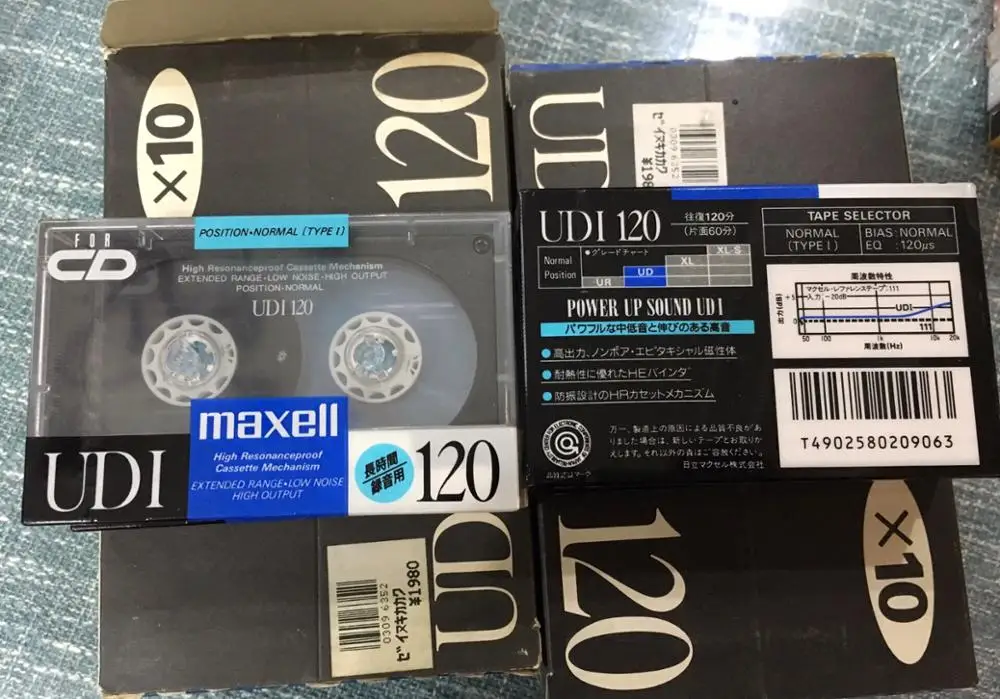 Оптовая продажа 1 шт. редкая записывающая магнитная лента MaxUDI 120 минут Подлинная