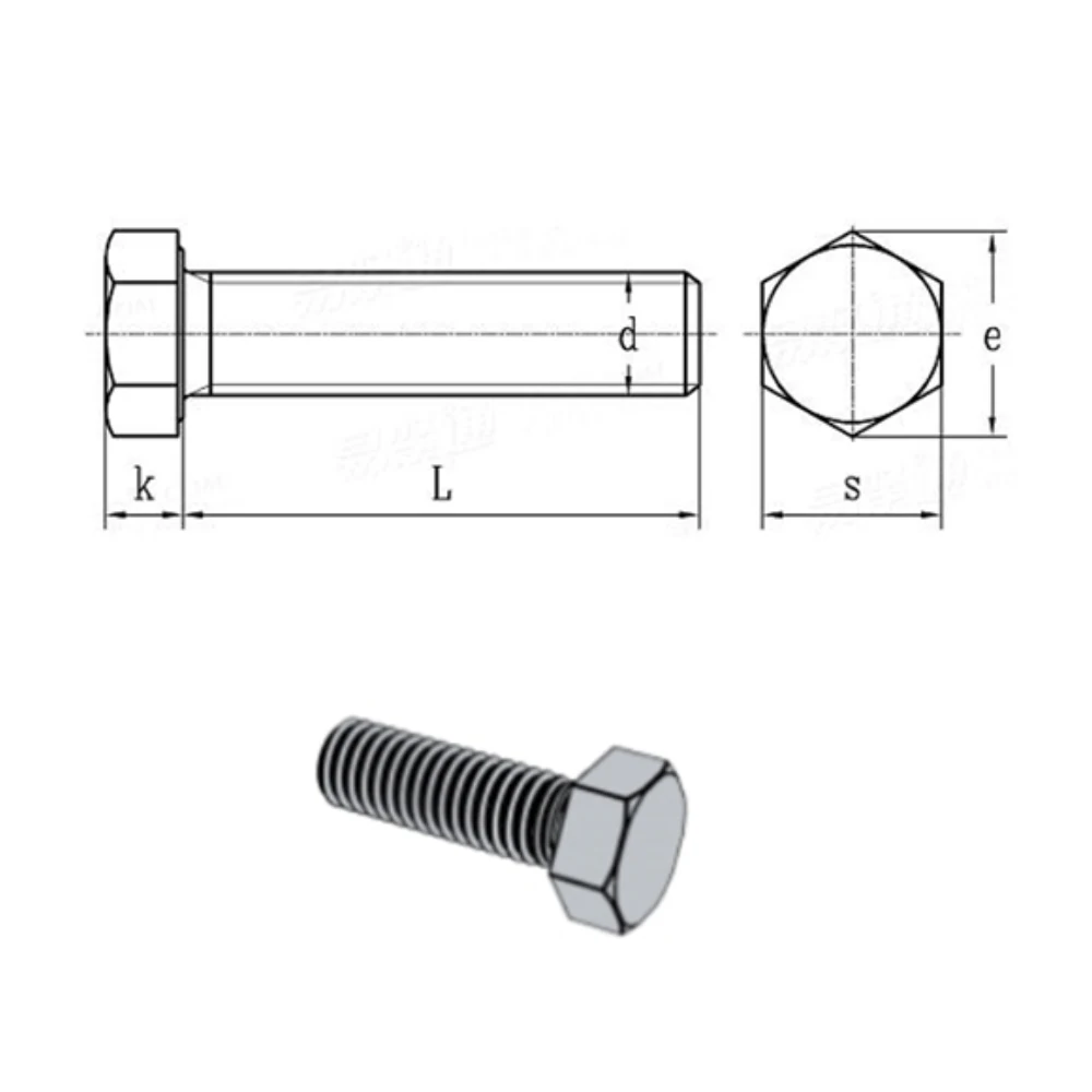 5-100Pcs/Lot Aluminium Alloy M5M6M8M10M12M16 Hexagon Head Bolt Din933 Mountain Bike Antirust Hexagonal Screw | Обустройство дома