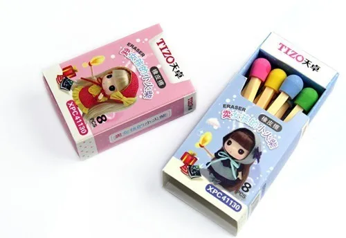 8 шт./кор. корейский мини Симпатичные Gomme kawaii Ластики для детей резиновые Мультяшные каваи красочные ластик gomas de borrar канцелярские 00626