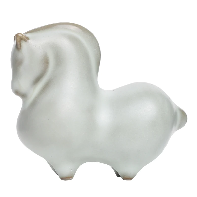 

Ceramics Horse Tea Pet Handmade Small Ornaments Cute Personality Animal Kung Fu Tea Pet Tea Ceremony Juego De Te Teaware DG50CC