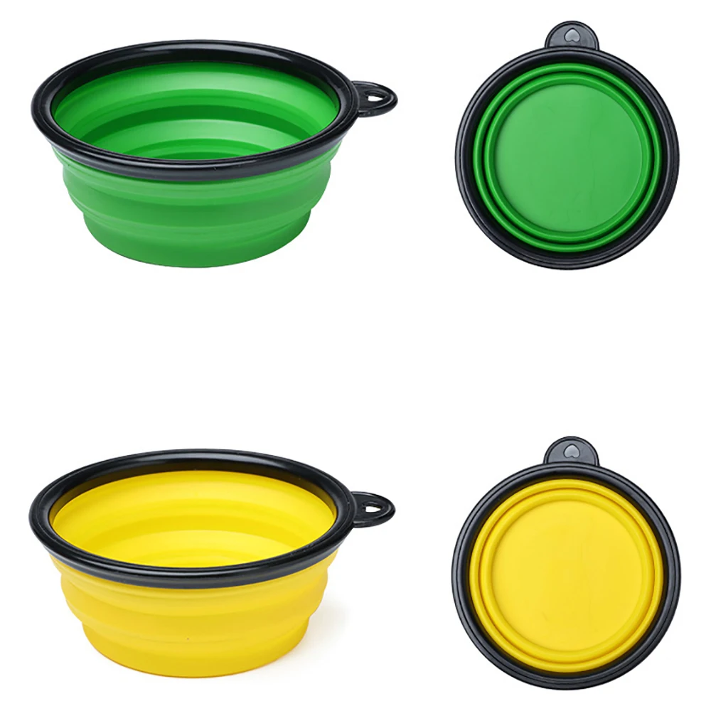 

Collapsible Water Bowl Expandable for Cats Dogs Travel Portable Pet Feeding Watering Dish Silicone Dog Bowl