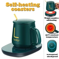 usb wireless electric heated cup pad heatingcoaster 55 degree constant temperature mat for drink coffee tea warm heater