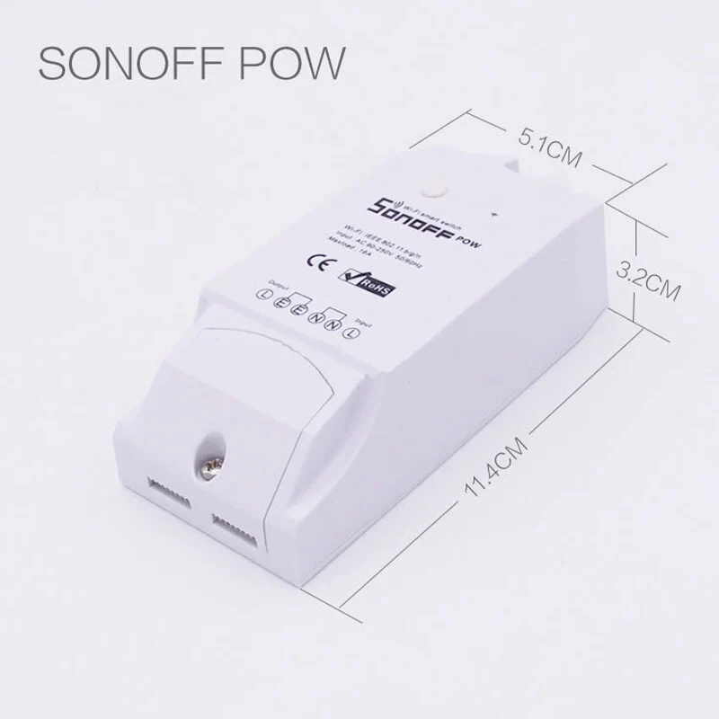 SONOFF TH10/TH16 RF Basic Pow Dual, умный Wifi переключатель умный дом WiFi беспроводной модуль автоматизации, работа с Alexa Google - Комплект: POW R2