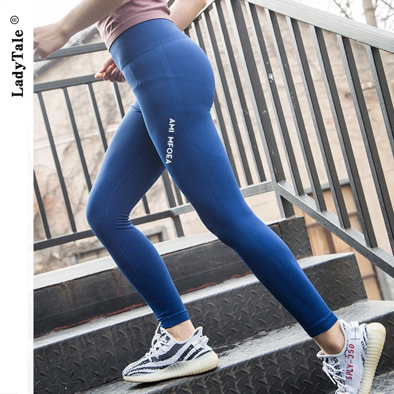 

Women High Waist Sport Leggings For Fitness Leggings Elastic Letters Push Up Slim Sexy Leggings Running Activewear
