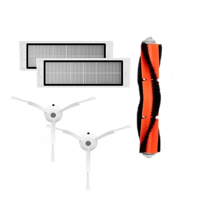 5pcs lot Для Xiaomi робот вакуумная часть пакет HEPA фильтр основная щетка боковая щетка для Xiaomi mijia 1 и 1S roborock пылесос - Цвет: 5pcs lot