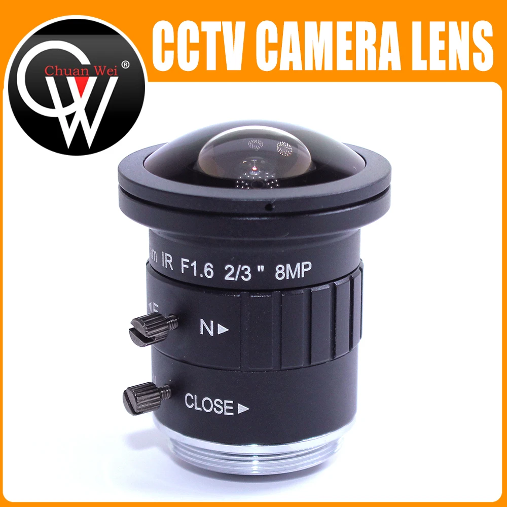 Новый 8 0 мега пикселей 4K 2 5 мм CS mount F1.6 объектив 2/3 &quotИК-Коррекция CCTV безопасности