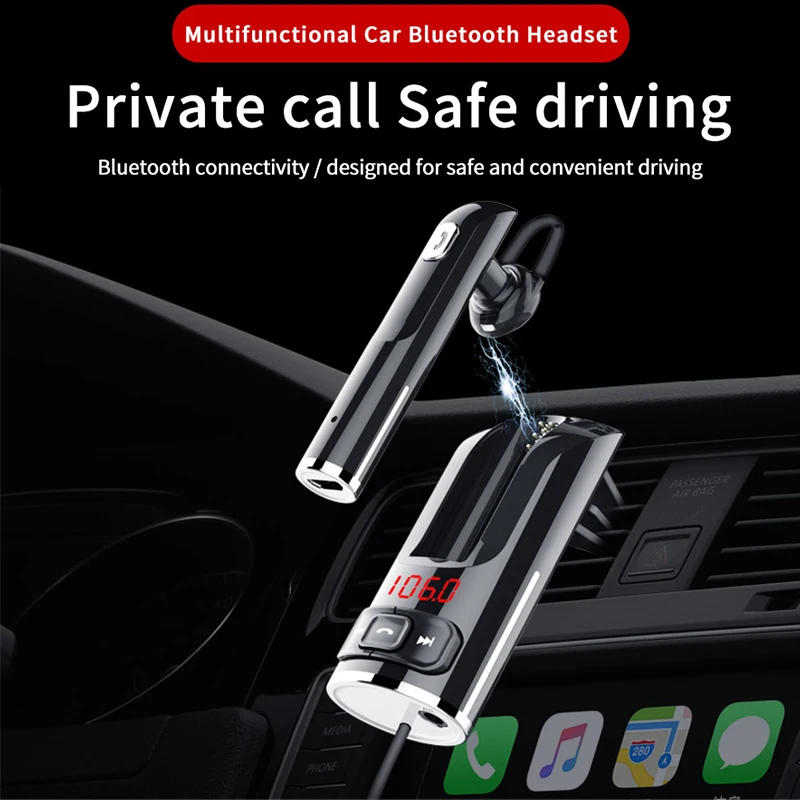 Беспроводная Bluetooth гарнитура CDEN с FM передатчиком Автомобильный MP3 плеер