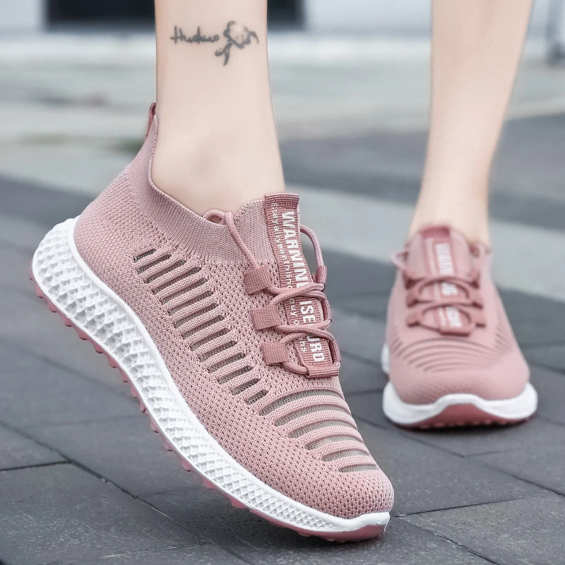 

Fashion Women Lightweight Sneakers Vulcanize Shoes Outdoor Shoes Breathable Mesh Comfort Casual Shoes Lace Up