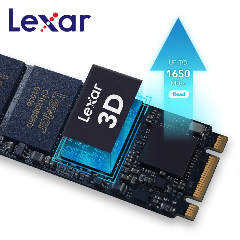 Lexar SSD NVMe PCIe Gen3x2 NM500 M.2 2280 TLC HDD 256 ГБ 512 Внутренний твердотельный накопитель для
